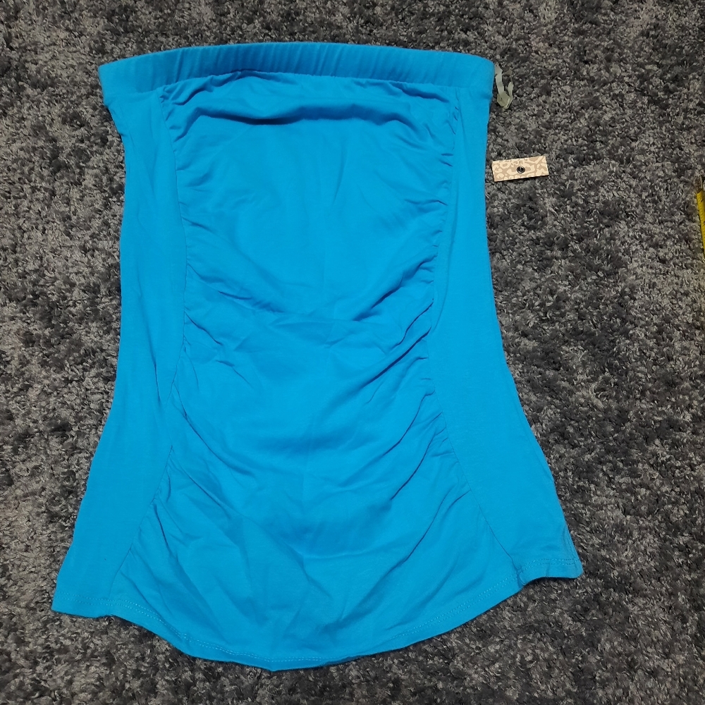 BRAND NEW!!! DEREK HEART Strapless Top (Size: Large)
